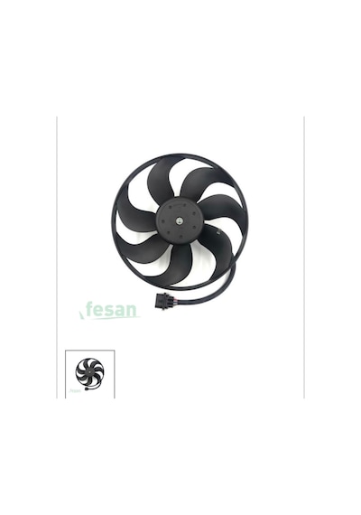 Vw Golf 1998-2006 Polo 1995-2008 Audi A3 1997-2003 Seat Leon 2000-2006 Skoda 345mm 250-60w Fan Motor