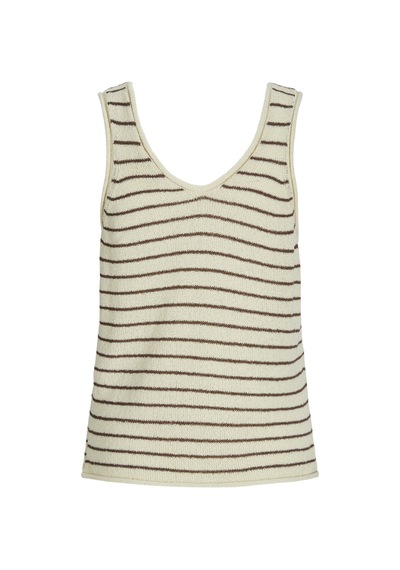 Jack & Jones Kadın Kalin Askili Triko Bluz - Amara - 12275494 Bone White