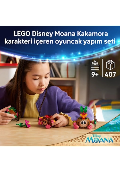 LEGO® ǀ Disney Moana Kakamora 43293 - 9 Yaş ve Üzeri Çocuklar için Film Aksesuarları İçeren Oyuncak Yapım Seti (407 Parça)