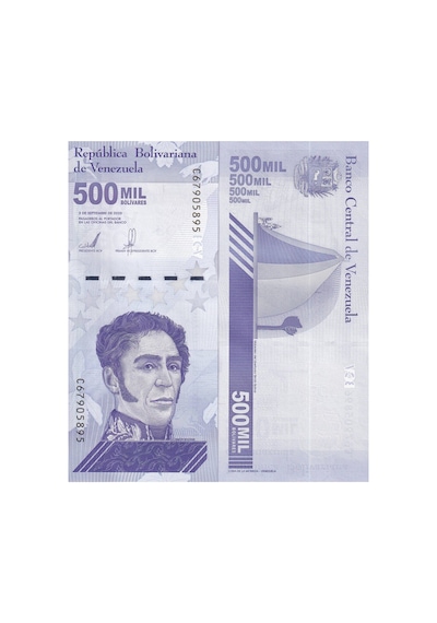Venezuela 2020 Yılı 500.000 Bolivares Kağıt Para Çil Unc Koleksiyon Para