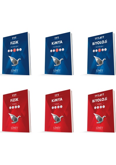Limit Kurumsal Tyt Fizik + Kimya + Biyoloji Konu Anlatım Föyleri + Soru Seti 6 Kitap