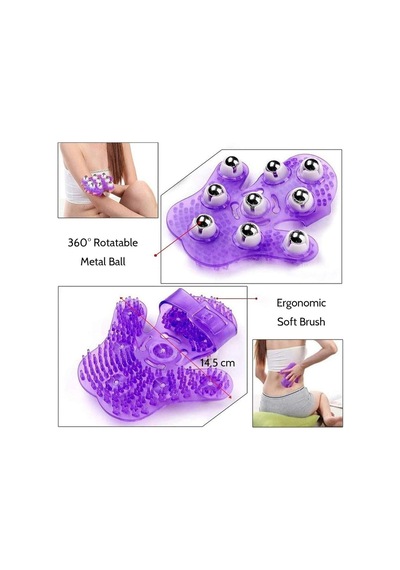 9 Bilyeli Masaj Eldiveni Massage Glove Karışık