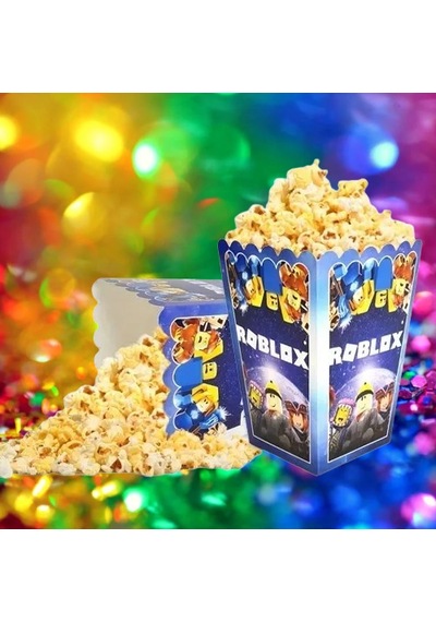 Mısır Kutusu Pop Corn 8 Li Roblox Temalı Doğum Günü Parti Malzemesi