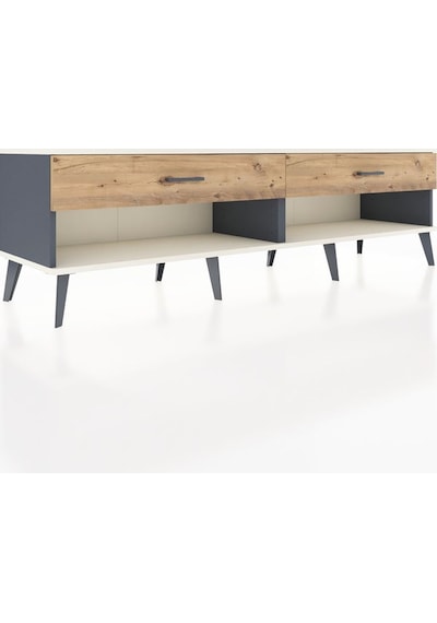 Hyperion Tv Ünitesi 2 Çekmeceli 176x44x51 Antrasit-aytaşı/çam Aytası/atlas Çam Hyperion Tv Ünitesi 2 Çekmeceli 176x44x51 Antrasit-aytaşı/çam Aytası/atlas Çam
