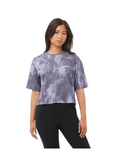 Salomon Canopy Short Tee W 55113 Çok Renkli