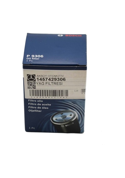 Bosch Mercedes Yağ Filtresi - W169-A Serisi/w245-B Serisi 1457429306