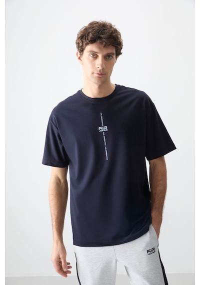 Air Jones Tommy Life Lacivert Pamuklu Kalın Yumuşak Dokulu Oversize Fit Baskılı Erkek T-shirt - 88373 Lacivert Air Jones Tommy Life Lacivert Pamuklu Kalın Yumuşak Dokulu Oversize Fit Baskılı Erkek T-shirt - 88373 Lacivert
