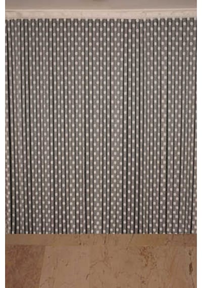 Puanlı Model Krem Renk Hazır İp Perde 300 280 Cm Krem