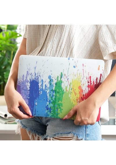 Apple Uyumlu MacBook Pro Kılıf 13inç M1-m2, Paint01nl Type-c Model A2338 A2289 A2251 A1706-08 A1989 A2159 İle Karışık