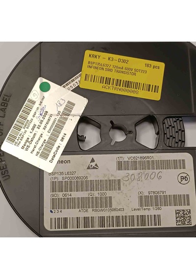 Bsp135l6327 120ma 600v Sot223 Infıneon Transistör 20 Adet