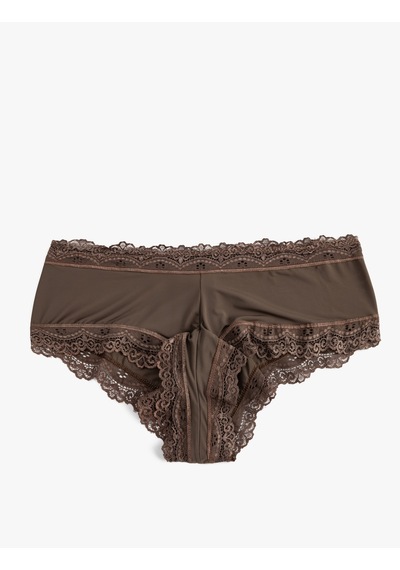 Koton Yüksek Bel Hipster Külot Dantelli Koyu Kahverengi 5wlk30062mk Koyu Kahverengi Koton Yüksek Bel Hipster Külot Dantelli Koyu Kahverengi 5wlk30062mk Koyu Kahverengi