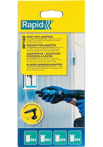 Rapid 5001483 Rp160 Perçin Somun Adaptörü Şarjlı Matkap İçin
