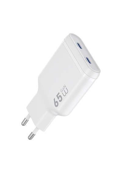 Wiwu Wi-g035 Essen Slim Serisi Gan Tech Pd Hızlı Şarj Özellikli Şarj Başlığı 65w Beyaz