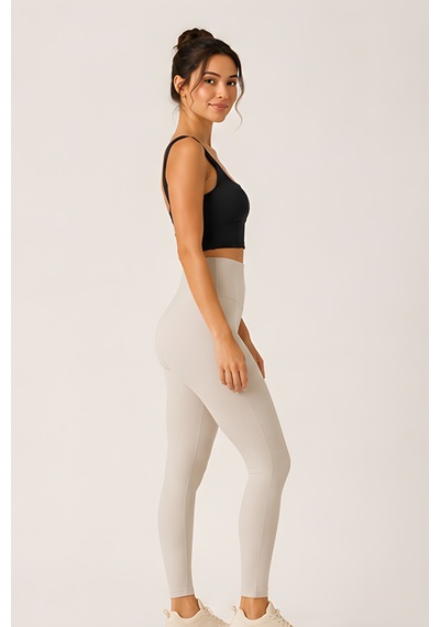 Lili Woman Kadın Pensli Kare Yaka Destekli Crop Büstiyer E.9043 Lacivert