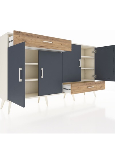 Arges Konsol 5 Raflı 2 Çekmeceli 4 Kapaklı 176x30x99 Aytaşı-antra Aytaşı-antrasit/çam Arges Konsol 5 Raflı 2 Çekmeceli 4 Kapaklı 176x30x99 Aytaşı-antra Aytaşı-antrasit/çam