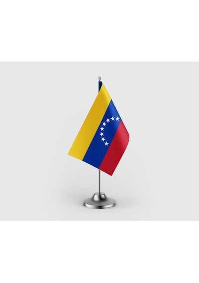 Venezuela Tekli Saten Masa Bayrağı Seti Diğer
