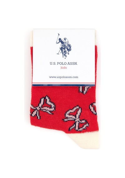 U.S. Polo Assn. U.s. Polo Assn. Kız Çocuk Kırmızı Çorap Soket 50318083-vr030