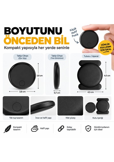 Akıllı  İos Android Uyumlu Anahtarlıklı Eşya Bulucu Bluetooth Akıllı  Tekli Paket