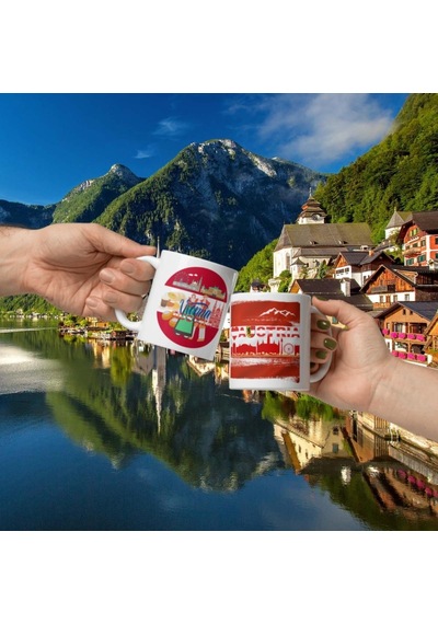 Avusturya Kupa Bardak 2 Adet Seyahat Hatıra Austria Mug