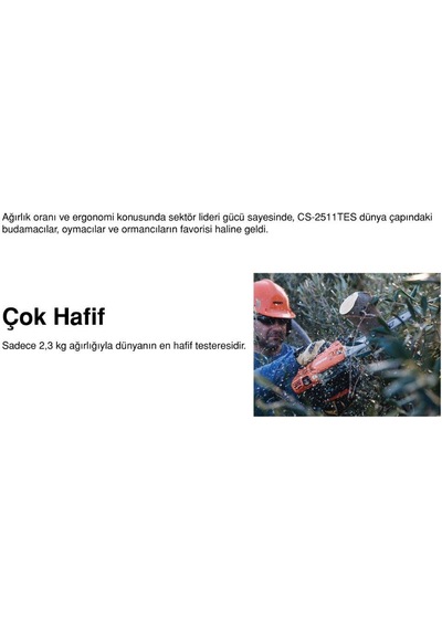 Echo Cs-2511 Tes Benzinli Testere