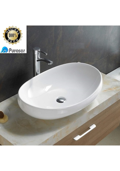 Puroser Kaş Tezgah Üstü Çanak Lavabo