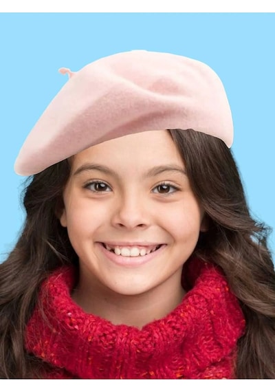 Tezzgelsin Çocuk Fransız Ressam Keçe Bere Pembe