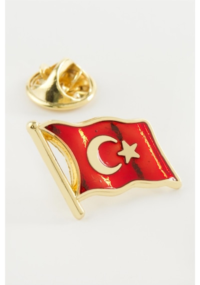 Türk - 70 - Bayrağı Yaka - Spt-gld - Rozet Sarı
