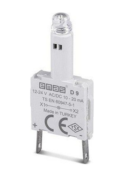 Emas D9 D Ledli Kontak Blok Yesıl
