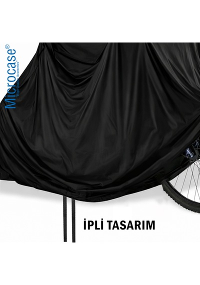 Microcase 2 Bisiklet İçin Su Geçirmez 4 Mevsim Kullanım Bisiklet Brandası 185x110x95 Cm Al5510 Siyah