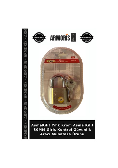 Asmakilit Ymk Krom Asma Kilit 30mm Giriş Kontrol Güvenlik Aracı Muhafaza Ürünü