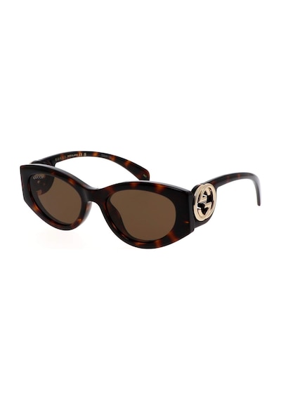 Gucci Gg 1691s 002 54 Kadın Cat Eye Kırçıllı Kahverengi Kemik Güneş Gözlüğü Kahverengi