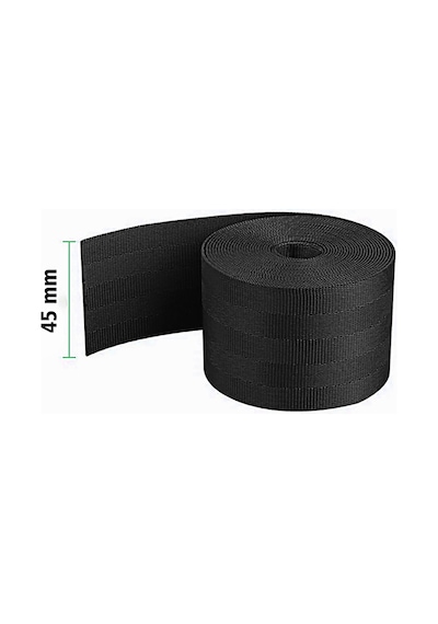 Siyah Renkli Emniyet Kemeri 15 Metre 4cm Kemer
