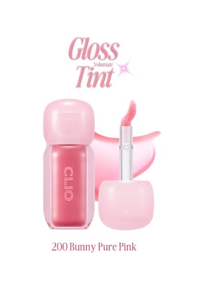 Clio Pigmentli Parlak Bitişli Dolgunlaştırıcı Lip Gloss Clıo Volumate Gloss 200 Bunny Pure Pink