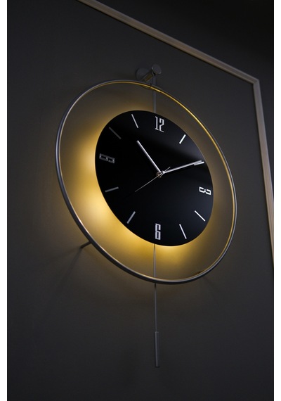 5'li Gümüş Siyah Kristal Elegante Set - Büyük Boy 50x75cm - Modern Duvar Saati Gümüş-siyah
