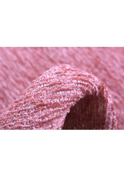 Pembe Düz Modern Yıkanabilir Antibakteriyel Halı - Yohm11500p