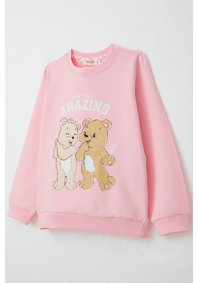 Breeze Kız Çocuk Eşofman Takım Eğlenceli Ayıcıklar Baskılı 1.5-5 Yaş, Pembe Pembe Breeze Kız Çocuk Eşofman Takım Eğlenceli Ayıcıklar Baskılı 1.5-5 Yaş, Pembe Pembe