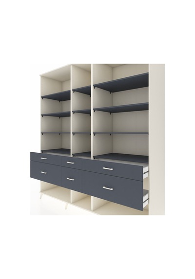 Kronos Dolap 12 Raflı 6 Çekmeceli 220x59x243 Aytaşı-antrasit/antrasit Çok Renkli Kronos Dolap 12 Raflı 6 Çekmeceli 220x59x243 Aytaşı-antrasit/antrasit Çok Renkli