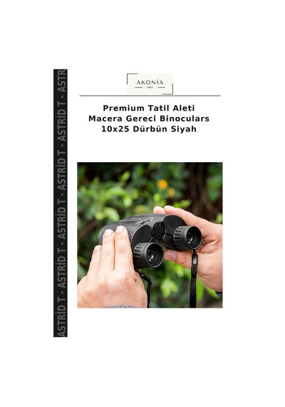Premium Tatil Aleti Macera Gereci Binoculars 10x25 Dürbün Siyah Çok Renkli