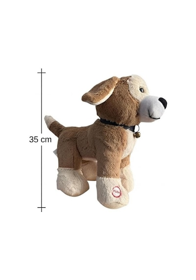 Cesur Köpek 35cm Sevimli Konforlu: Peluş Uyku Yastığı Ve Sarılma Arkadaşı Dekoratif Oyuncak Kahverengi