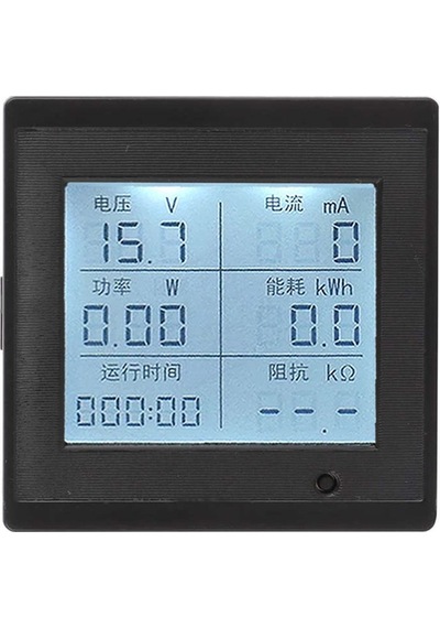 Dc 6-100v 20a Dijital Voltmetre Ampermetre Wattmetre Voltaj Akım Güç Empedans Enerji Tüketim Ölçme
