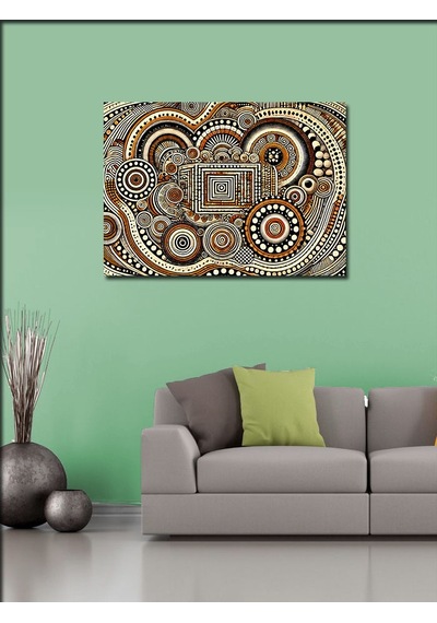 Kanvas Tablo Aborjin Soyut Sanat 50cmx70cm