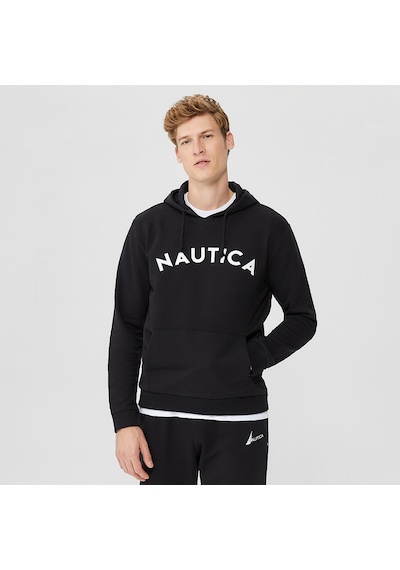Nautica Erkek Siyah Standart Fit Sweatshirt Baskılı Ke37604t Siyah