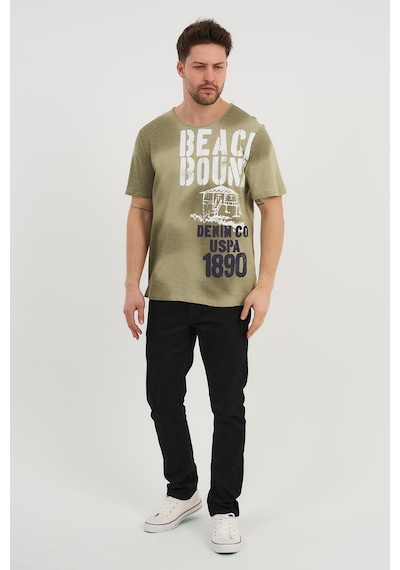 Alexandergardi Alexandergardı Kısa Kollu Baskılı Regular T-shirt 1194195 Haki
