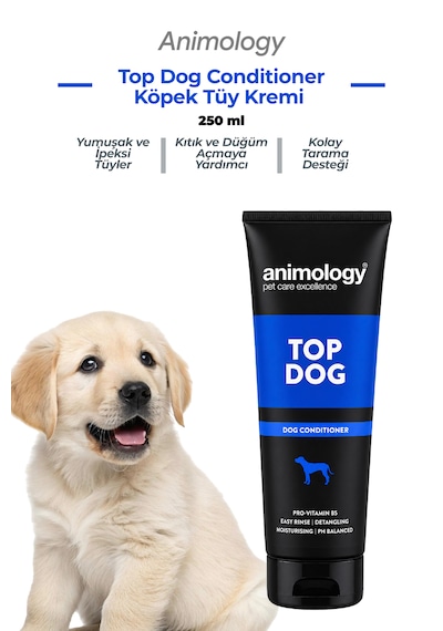 Animology Top Dog Conditioner Yumuşatıcı Ve Kıtık Açıcı Kedi Köpek Tüy Kremi 250 Ml