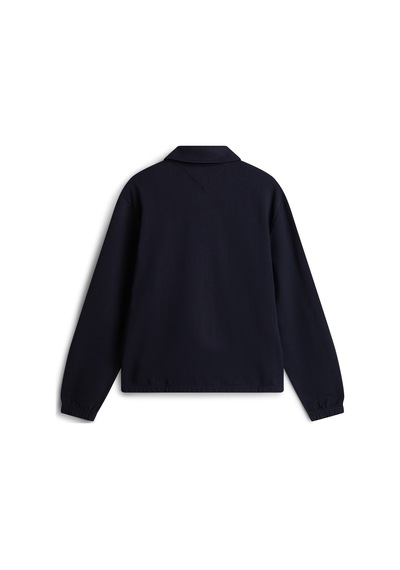 Tommy Hilfiger Essentıal Terry Ivy Jacket Erkek Mavi Sweatshirt - Mw0mw41767