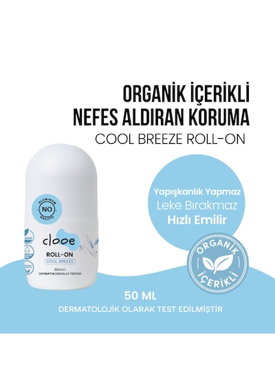 Alkol Ve Alüminyum İçermeyen Hassas Ciltlere Özel Leke Yapmayan Yapışkanlık Bırakmayan Doğal Roll On Deodorant Avantajlı 2'li Set 2x50 Ml