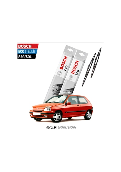 Renault Clio 1 Silecek Takımı 1994-1997 Bosch Eco