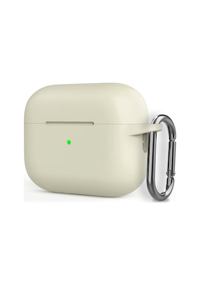 Apple Uyumlu AirPods Pro 2 Kılıf Silikon Mat Kancalı İp Sf16 Bej