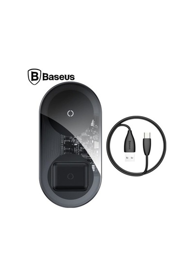 Baseus Sımple 2In1 Kablosuz Wıreless Şarj 18W Apple Uyumlu iPhone s Pods