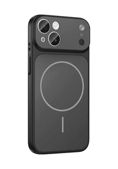 Apple Uyumlu iPhone 13 Kılıf M-safe Şarj Özellikli Kamera Korumalı Formen Kapak Siyah